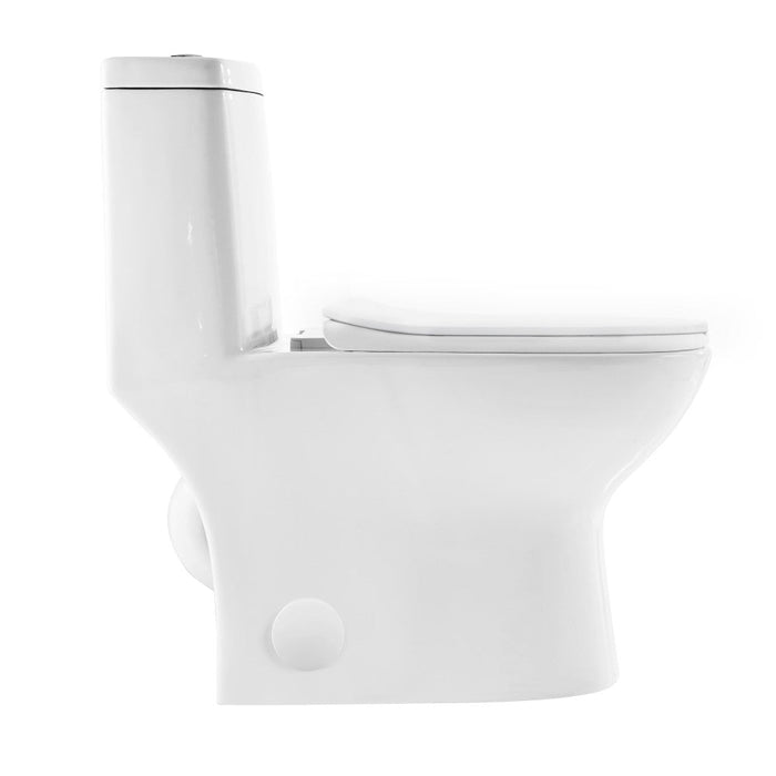 Swiss Madison Ivy One-Piece Toilet, 10" Rough-in 1.1/1.6 gpf