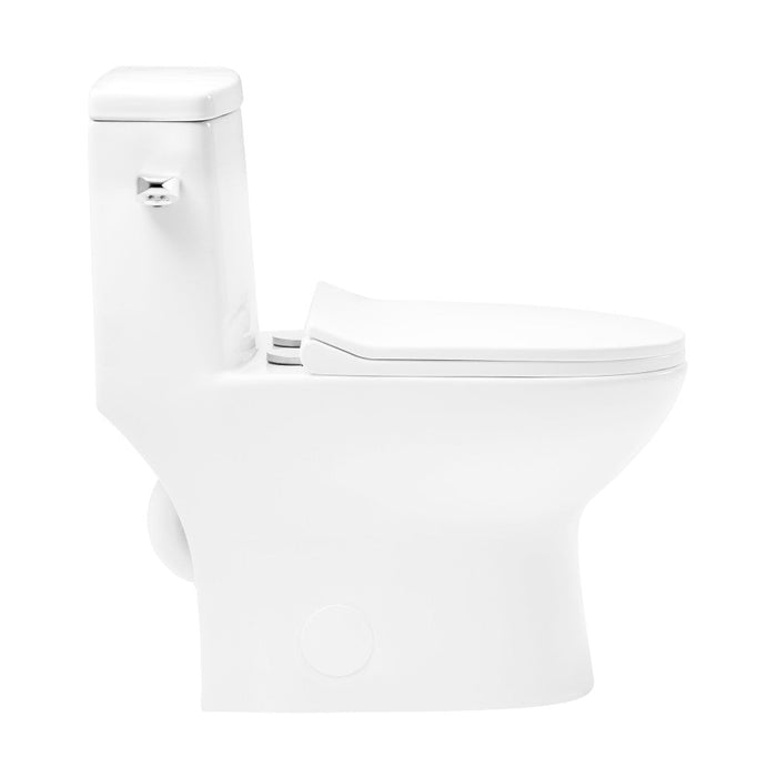 Swiss Madison Ivy One-Piece Toilet Left Side Flush 1.28 gpf