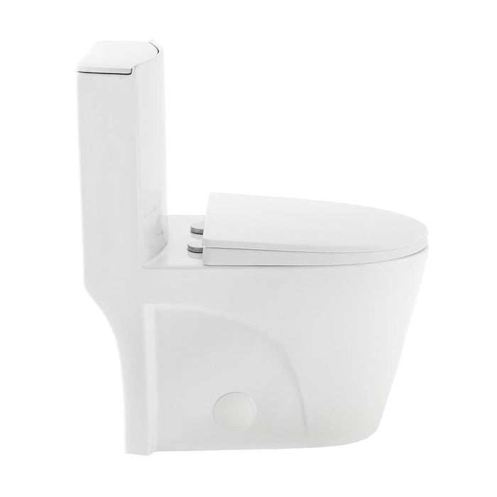 Swiss Madison St. Tropez One Piece Elongated Toilet Right Side Flush 1.28 gpf