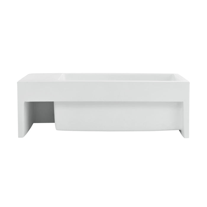 Swiss Madison Delice 24" Rectangle Wall-Mount Bathroom Sink in Matte White