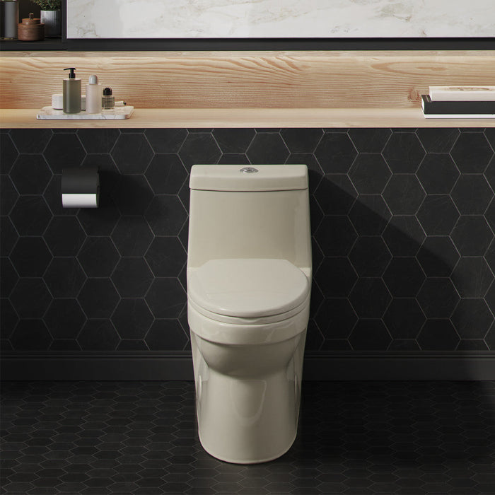 Swiss Madison Virage One Piece Elongated Dual Flush Toilet 1.1/1.6 gpf in Bisque