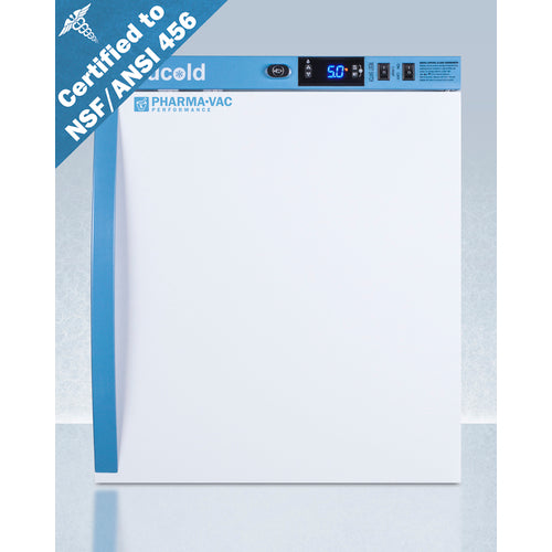 Summit 1 Cu.Ft. Compact Vaccine Refrigerator, Certified to NSF/ANSI 456 Vaccine Storage Standard ARS1PV456