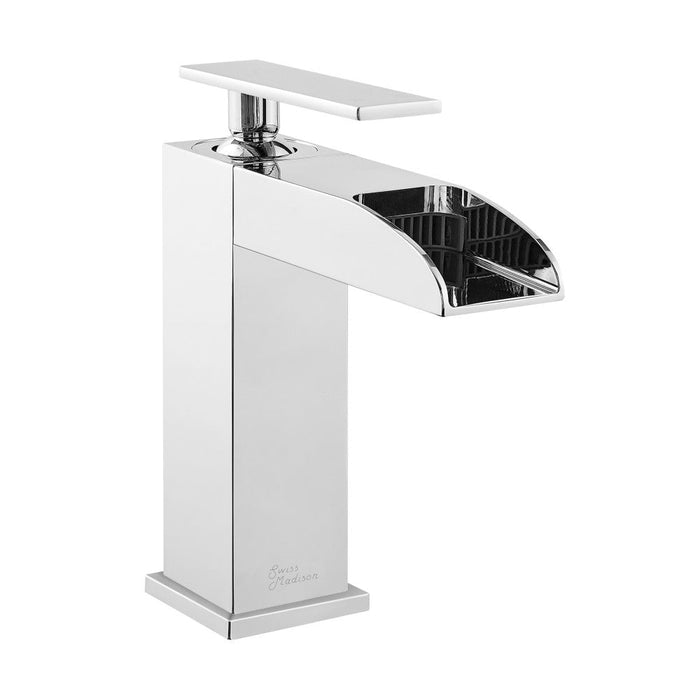 Swiss Madison Concorde Single Hole, Single-Handle, Waterfall Bathroom Faucet in Chrome