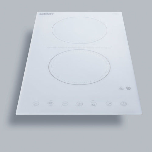 Summit 12" Wide 115V 2-Burner Radiant Cooktop CR2B15T2W