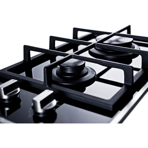 Summit 12" Wide 2-Burner Gas Cooktop GC2BGL