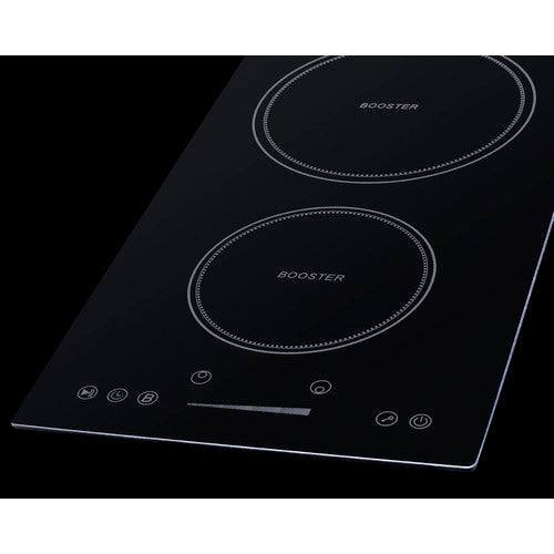 Summit 12" Wide 208-240V 2-Zone Induction Cooktop SINC2B230B