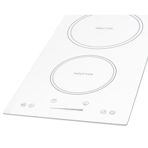 Summit 12" Wide 208-240V 2-Zone Induction Cooktop SINC2B231W