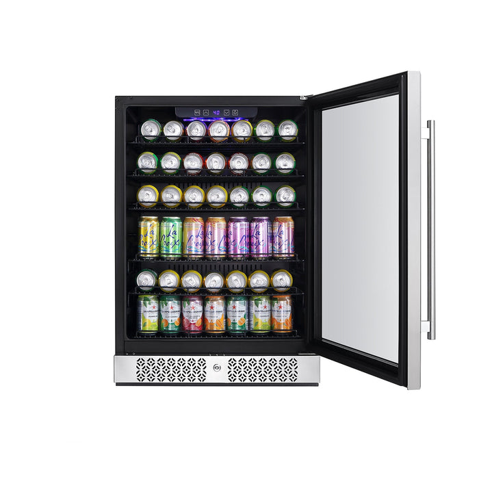 Empava 24 Inch Freestanding & Under Counter Beverage Fridge EMPV-BR02S