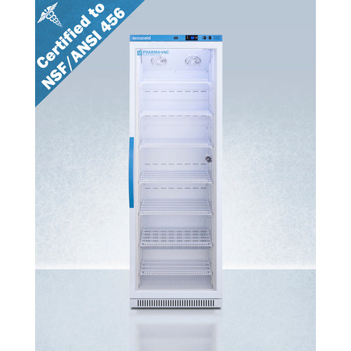 Summit 15 Cu.Ft. Upright Vaccine Refrigerator, Certified to NSF/ANSI 456 Vaccine Storage Standard ARG15PV456