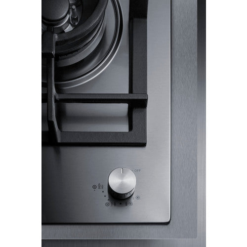 Summit 15" Wide 1-Burner Gas Cooktop In Stainless Steel GCJ1SSTK15