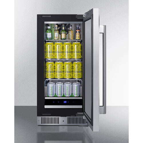 Summit 15" Wide Built-In All-Refrigerator SDHR1534