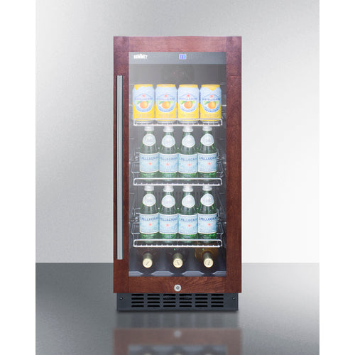 Summit 15" Wide Built-In Beverage Center (Panel Not Included) SCR1536BGPNR