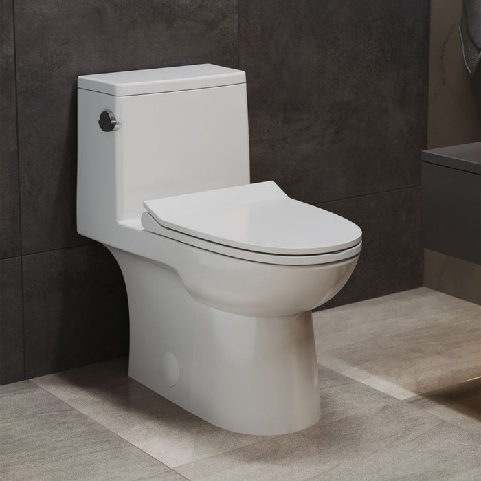 Swiss Madison Daxton One-Piece Elongated Left Side Flush Toilet 1.28 gpf