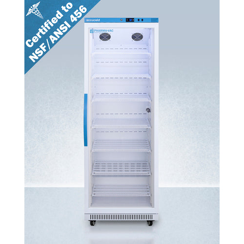 Summit 18 Cu.Ft. Upright Vaccine Refrigerator, Certified to NSF/ANSI 456 Vaccine Storage Standard ARG18PV456