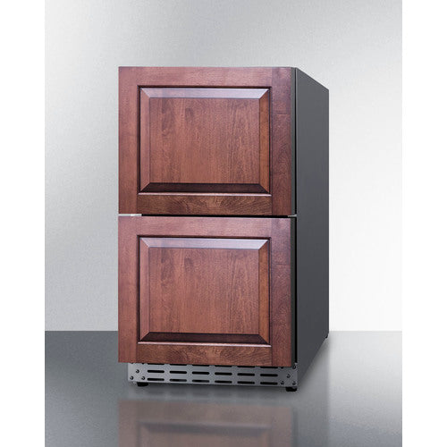 Summit 18" Wide 2-Drawer All-Refrigerator, ADA Compliant (Panels Not Included) ADRD18PNR