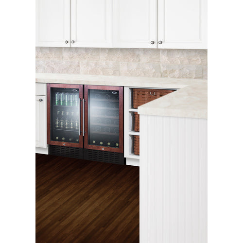 Summit 18" Wide Built-In Beverage Center (Panel Not Included) SCR1841BPNR