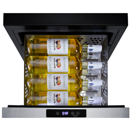 Summit 18" Wide Built-In Wine/Beverage Cooler Drawer COOL1D