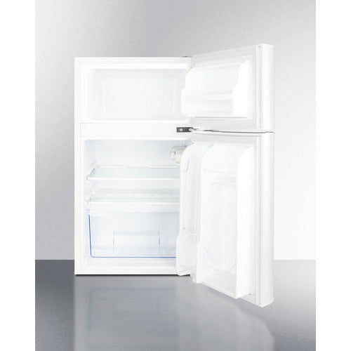 Summit 19" Wide 2-Door Refrigerator-Freezer, ADA Height CP34WADA