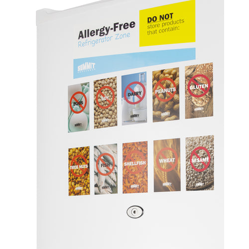 Summit 19" Wide Allergy-Free All-Refrigerator AZAR2W