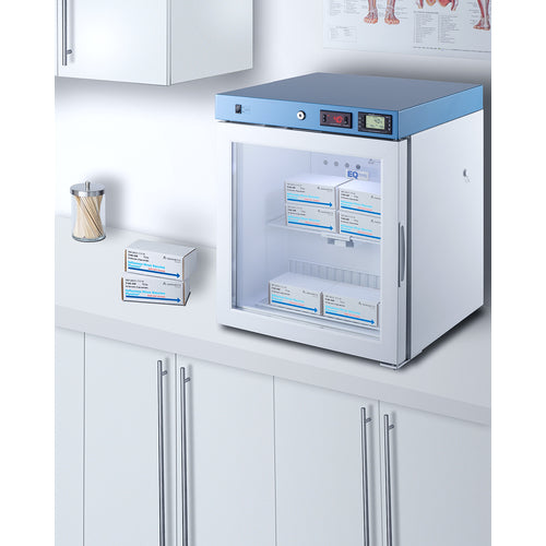 Summit 19" Wide Compact Medical Refrigerator, Certified to NSF/ANSI 456 Vaccine Storage Standard ACR162GNSF456