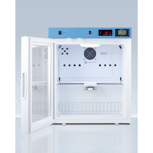 Summit 19" Wide Compact Medical Refrigerator, Certified to NSF/ANSI 456 Vaccine Storage Standard ACR162GNSF456LHD