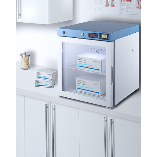 Summit 19" Wide Compact Medical Refrigerator, Certified to NSF/ANSI 456 Vaccine Storage Standard ACR22GNSF456