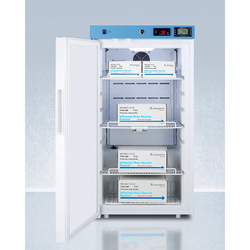 Summit 19" Wide Medical Refrigerator, Certified to NSF/ANSI 456 Vaccine Storage Standard ACR31WNSF456LHD