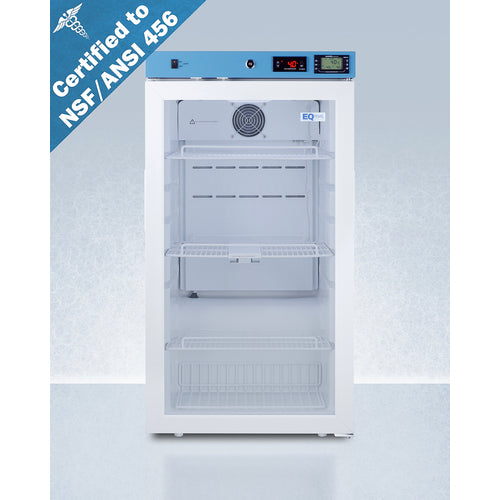 Summit 19" Wide Medical Refrigerator, Certified to NSF/ANSI 456 Vaccine Storage Standard ACR32GNSF456