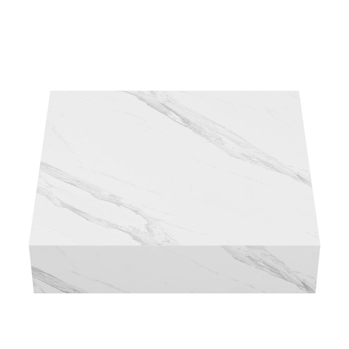 Swiss Madison Monaco 24" Floating Bathroom Shelf in White Marble(SM-VS252)