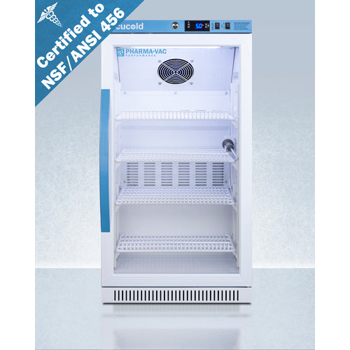 Summit 2.83 Cu.Ft. ADA Height Vaccine Refrigerator, Certified to NSF/ANSI 456 Vaccine Storage Standard ARG31PVBIADA456