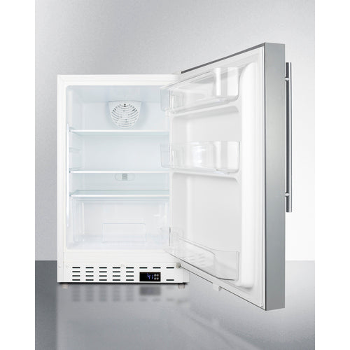 Summit 21" Wide Built-In All-Refrigerator, ADA Compliant ALR46WCSSHV