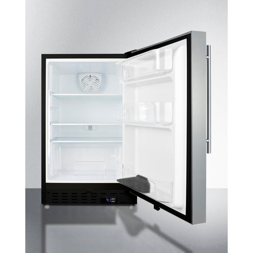 Summit 21" Wide Built-In All-Refrigerator, ADA Compliant ALR47BCSSHV