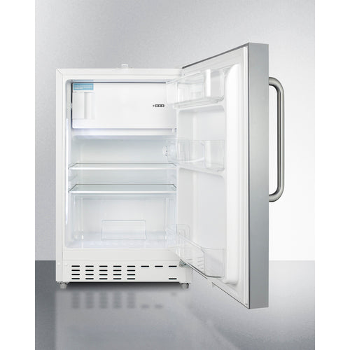 Summit 21" Wide Built-in Refrigerator-Freezer, ADA Compliant ALRF48CSS