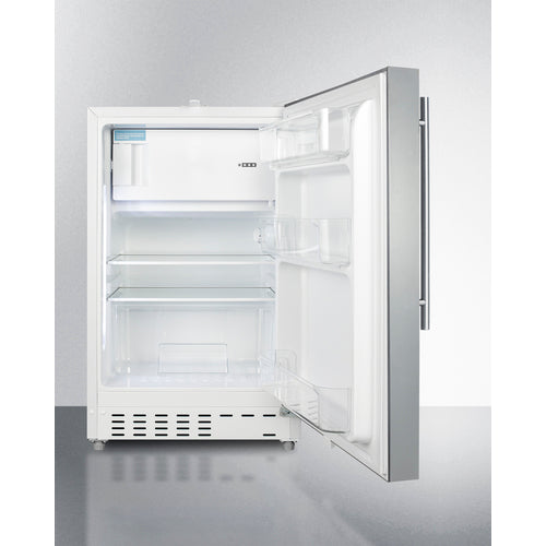 Summit 21" Wide Built-in Refrigerator-Freezer, ADA Compliant ALRF48SSHV