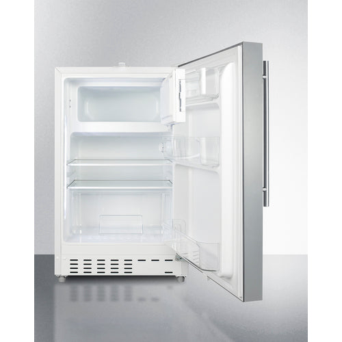 Summit 21" Wide Built-in Refrigerator-Freezer, ADA Compliant ALRF48SSHV