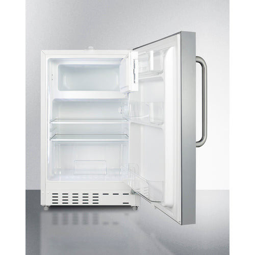 Summit 21" Wide Built-in Refrigerator-Freezer, ADA Compliant ALRF48SSTB