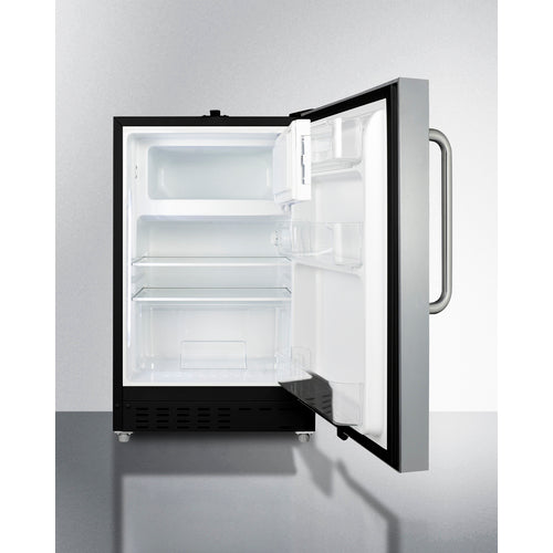 Summit 21" Wide Built-in Refrigerator-Freezer, ADA Compliant ALRF49BCSS