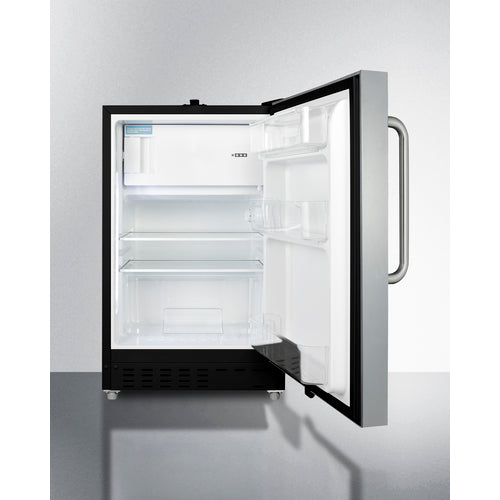 Summit 21" Wide Built-in Refrigerator-Freezer, ADA Compliant ALRF49BCSS