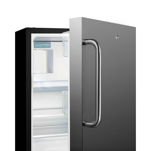 Summit 21" Wide Built-in Refrigerator-Freezer, ADA Compliant ALRF49BSSTB