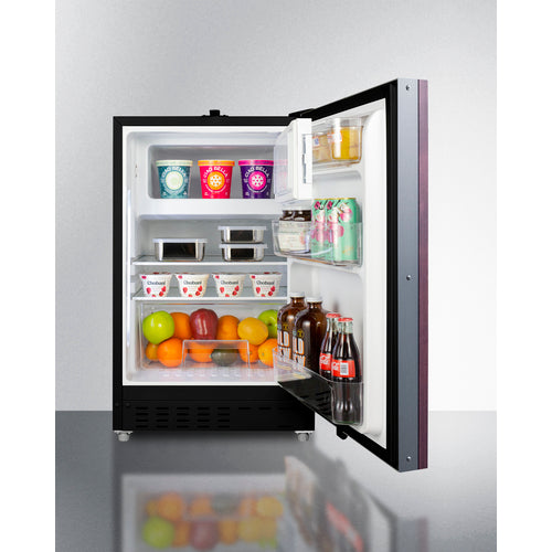 Summit 21" Wide Built-in Refrigerator-Freezer, ADA Compliant (Panel Not Included) ALRF49BIF