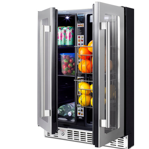 Summit 24" Built-In Dual-Zone Produce Refrigerator, ADA Compliant ALFD24WBVPANTRY