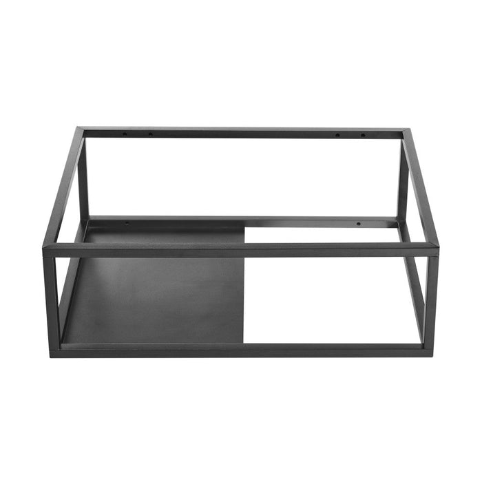 Swiss Madison Lisse 24" Rectangle Concrete Wall-Mount Bathroom Sink in Dark Grey - SM-WSC112E