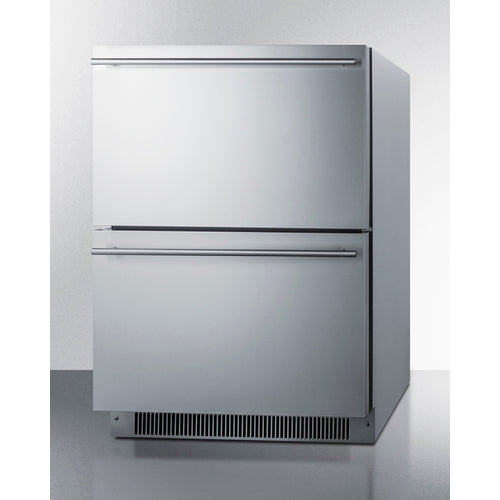 Summit 24" Wide 2-Drawer All-Freezer, ADA Compliant ADFD2D24