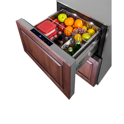 Summit 24" Wide 2-Drawer All-Refrigerator, ADA Compliant ADRD241CSS