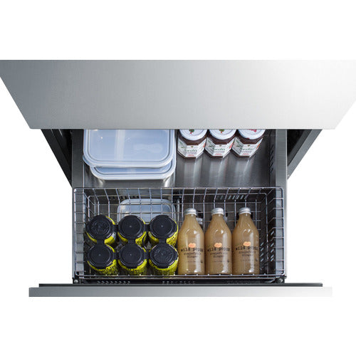 Summit 24" Wide 2-Drawer All-Refrigerator, ADA Compliant ADRD24