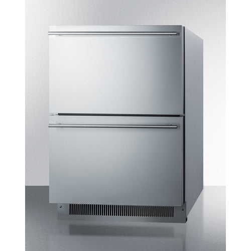 Summit 24" Wide 2-Drawer All-Refrigerator, ADA Compliant ADRD24