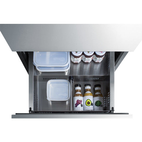 Summit 24" Wide 2-Drawer All-Refrigerator, ADA Compliant ADRD24