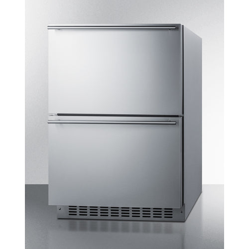 Summit 24" Wide 2-Drawer Refrigerator-Freezer SPRF34D