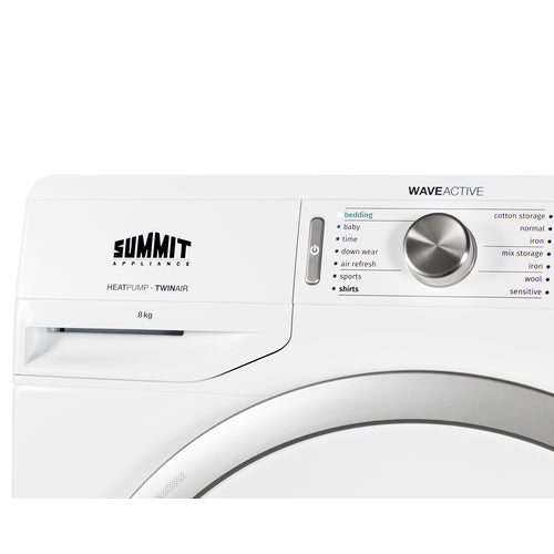 Summit 24" Wide 208-240V Heat Pump Dryer SLD242W