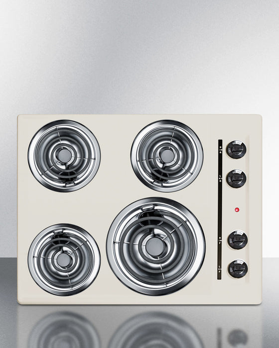 Summit 24" Wide 4-Burner Coil Cooktop SEL03